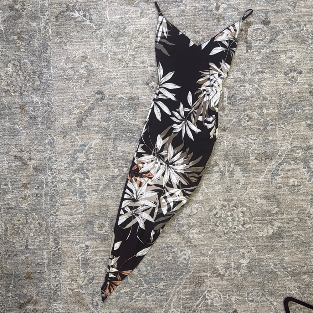 Floral Black Jumpsuit